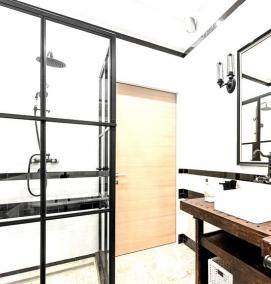 Зеркало в ванную в стиле лофт - тип 2