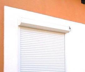 Железные рольставни на двери - тип 1