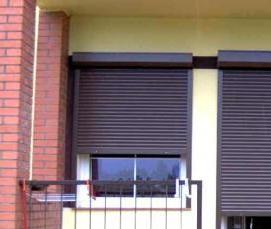 Железные рольставни на двери - тип 4