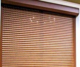 Железные рольставни на двери - тип 2