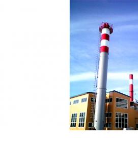 Железобетонные дымовые трубы - модель 4