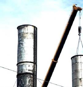 Железобетонные дымовые трубы - модель 3