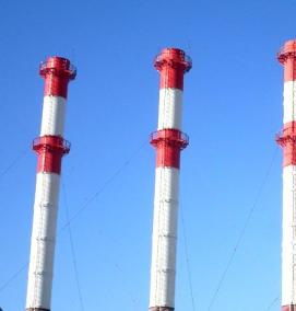 Железобетонные дымовые трубы - модель 2