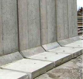 Железобетонные подпорные стенки - модель 2