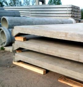 Железобетонные ребристые плиты - модель 1