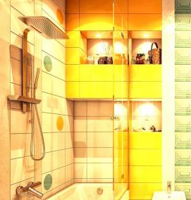 Желтая керамическая плитка - модель 1