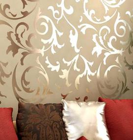 Жидкие обои белые с блестками - модель 2