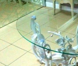 Журнальные столики с элементами художественной ковки - модель 1