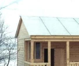 Зимние бытовки для проживания с печкой - модель 3