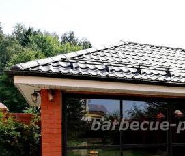 Зимняя беседка с барбекю - тип 4