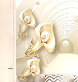 Золотые фотообои - модель 3