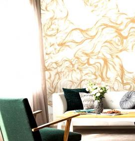 Золотые фотообои - модель 2