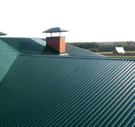 Монтаж профлиста на кровлю